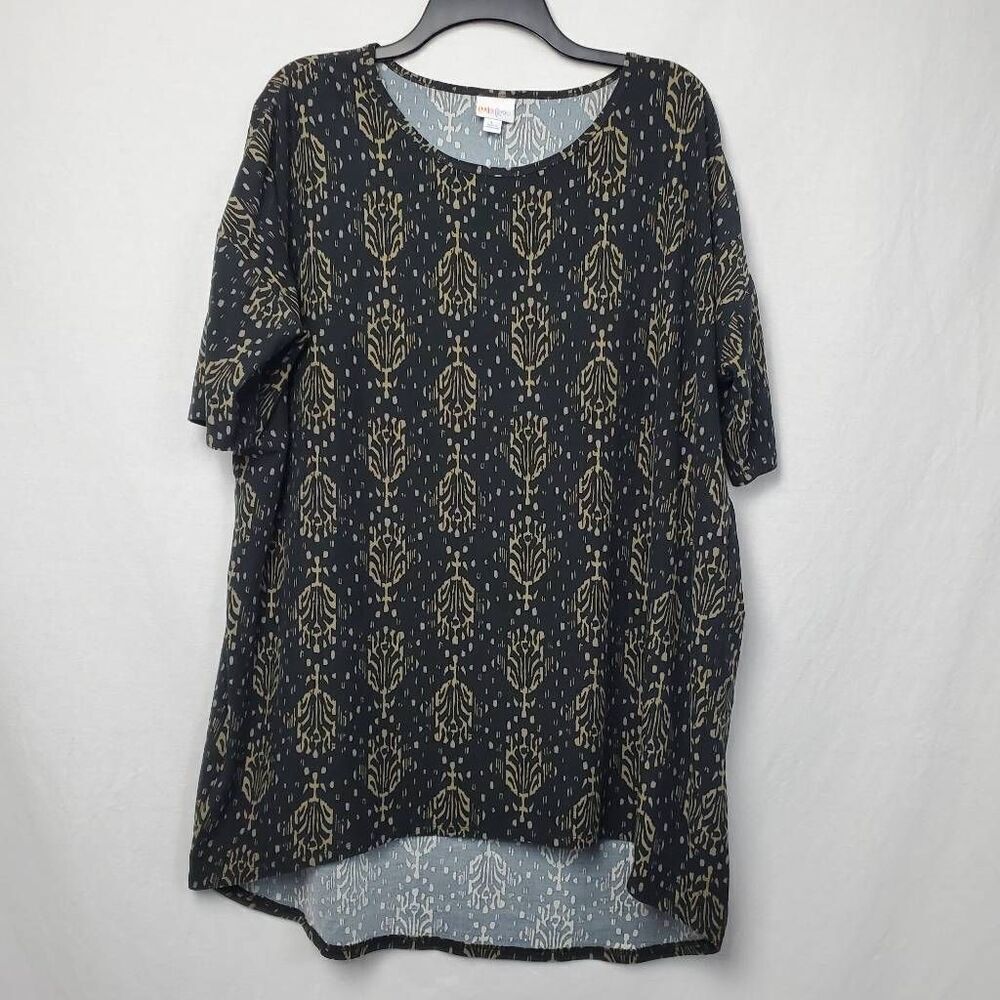 LulaRoe Large SS Long Tunic Top